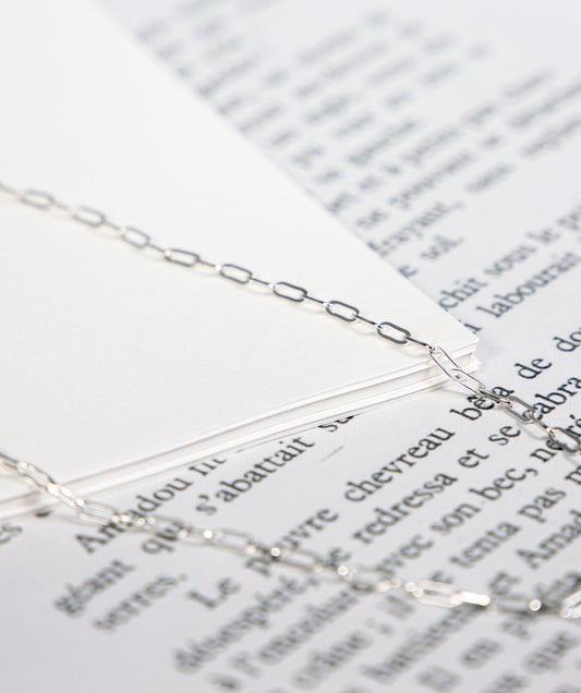 925 Sterling Silver Paperclip Chain [2.1mm]