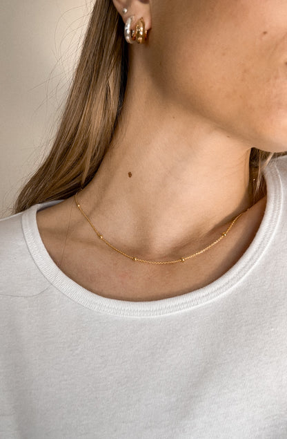 Gold Plated Bead Necklace