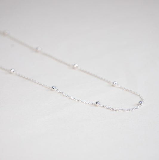 Sterling Silver Bead Necklace